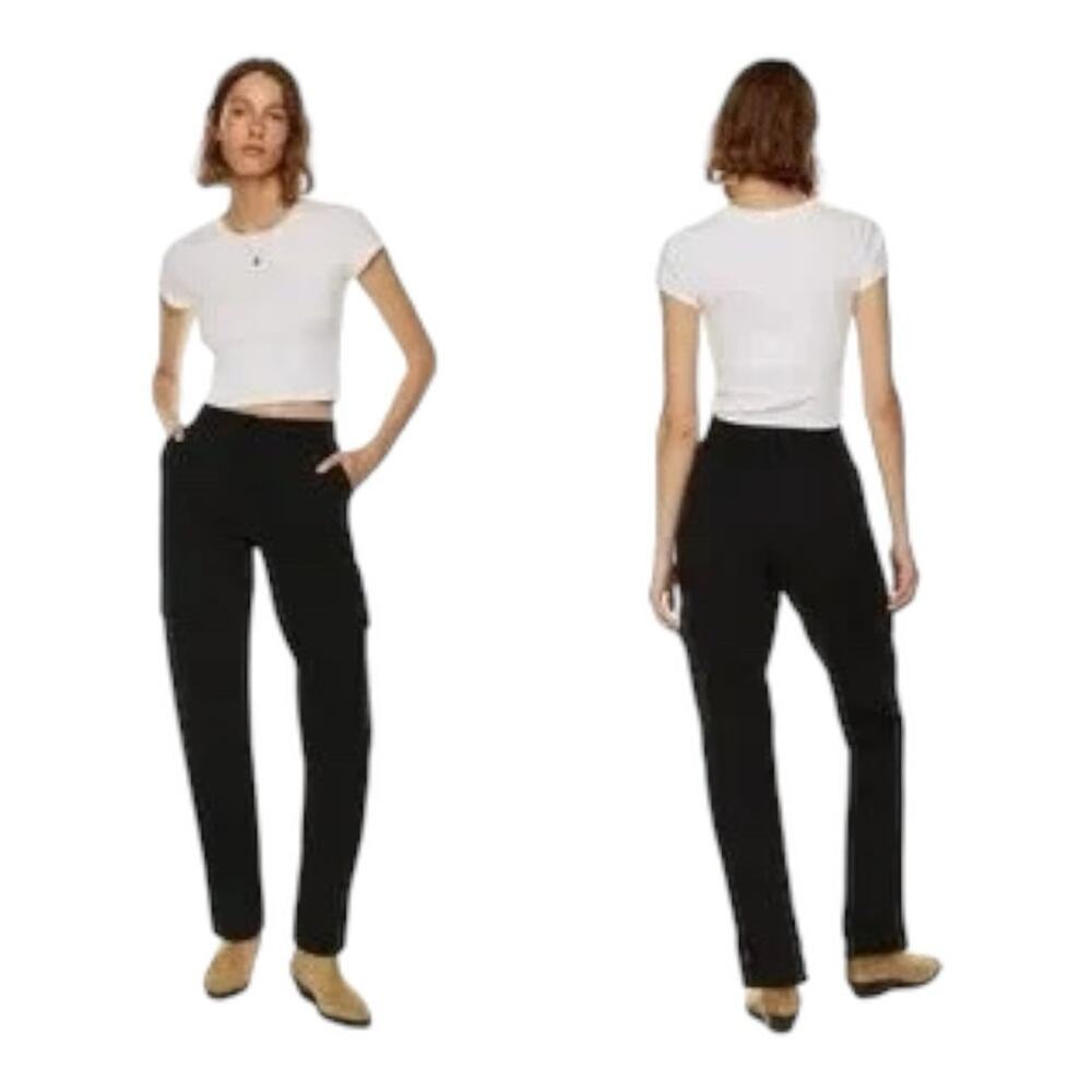 Aritzia Wilfred Free Modern Cargo Pant Black 4